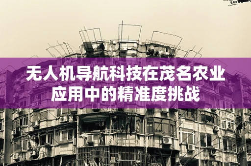 无人机导航科技在茂名农业应用中的精准度挑战