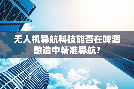 无人机导航科技能否在啤酒酿造中精准导航？