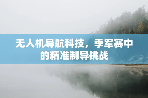 无人机导航科技，季军赛中的精准制导挑战