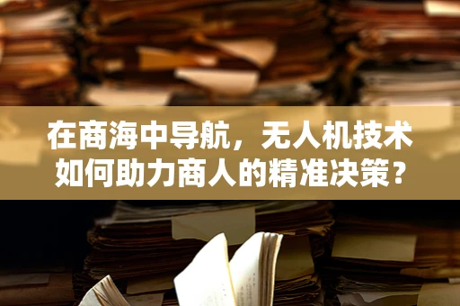 在商海中导航，无人机技术如何助力商人的精准决策？