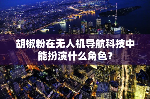 胡椒粉在无人机导航科技中能扮演什么角色？