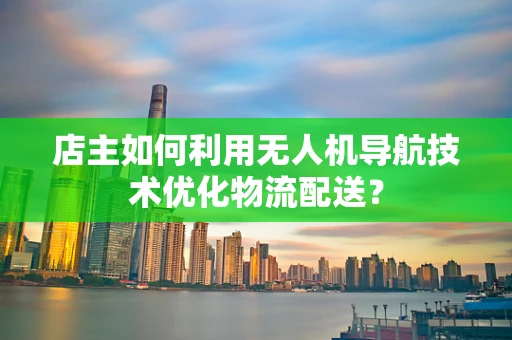 店主如何利用无人机导航技术优化物流配送？