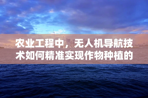 农业工程中，无人机导航技术如何精准实现作物种植的智能规划？