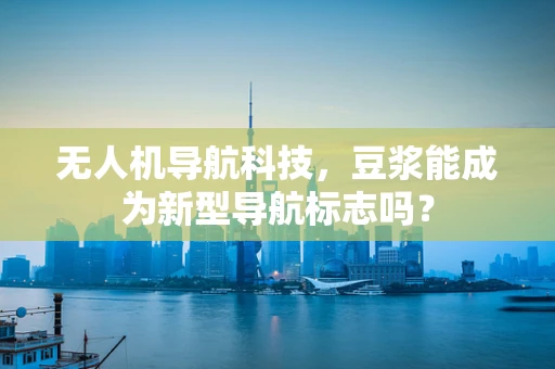 无人机导航科技，豆浆能成为新型导航标志吗？