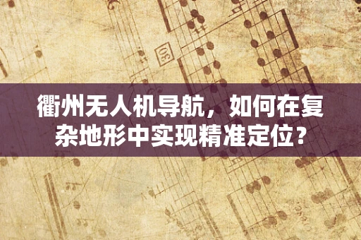 衢州无人机导航，如何在复杂地形中实现精准定位？