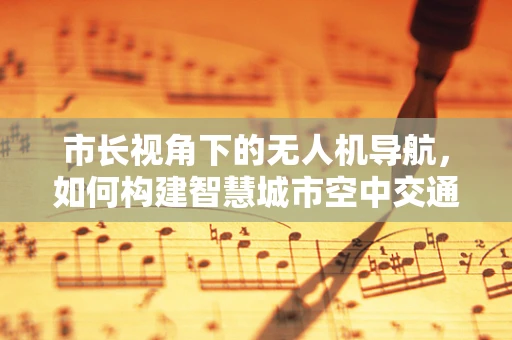 市长视角下的无人机导航，如何构建智慧城市空中交通网？