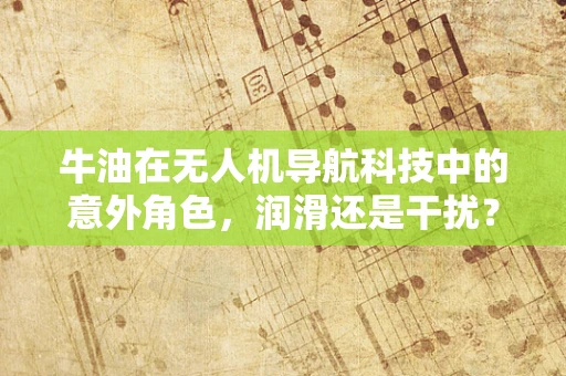 牛油在无人机导航科技中的意外角色，润滑还是干扰？
