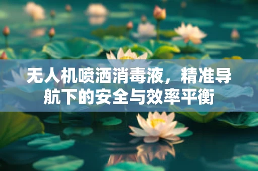 无人机喷洒消毒液，精准导航下的安全与效率平衡