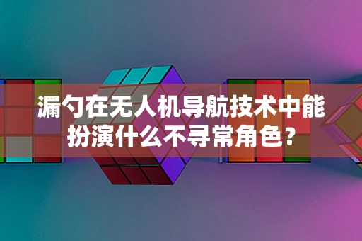 漏勺在无人机导航技术中能扮演什么不寻常角色？