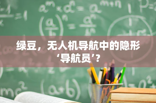 绿豆，无人机导航中的隐形‘导航员’？