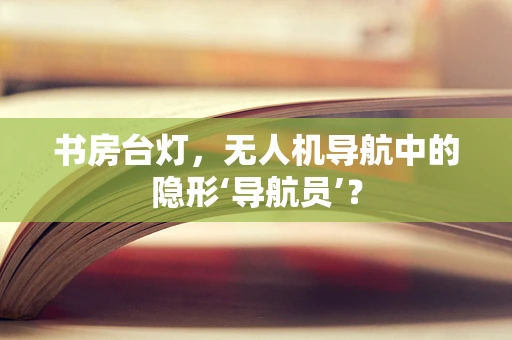 书房台灯，无人机导航中的隐形‘导航员’？