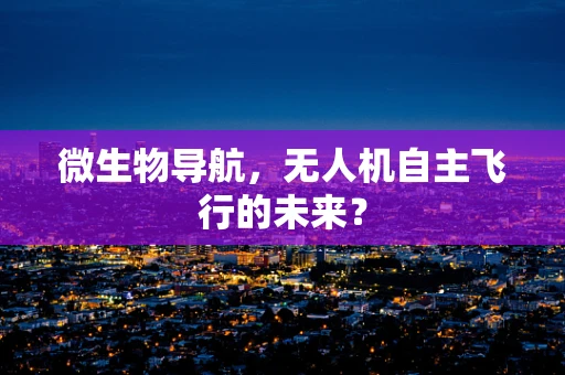 微生物导航，无人机自主飞行的未来？