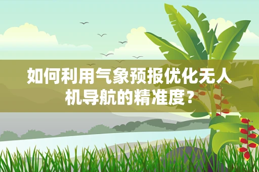 如何利用气象预报优化无人机导航的精准度？