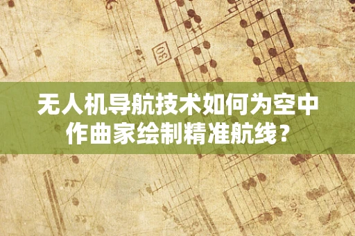 无人机导航技术如何为空中作曲家绘制精准航线？