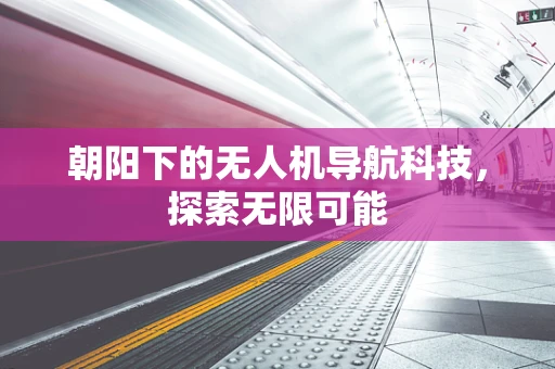 朝阳下的无人机导航科技，探索无限可能