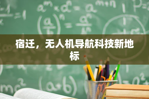 宿迁，无人机导航科技新地标