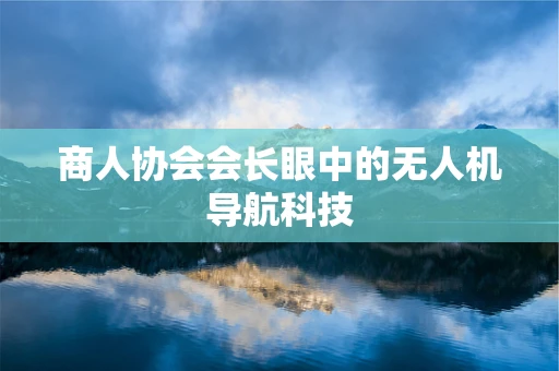商人协会会长眼中的无人机导航科技