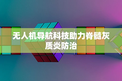 无人机导航科技助力脊髓灰质炎防治