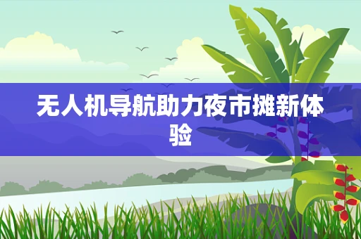 无人机导航助力夜市摊新体验