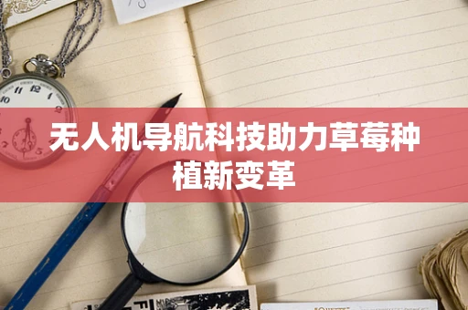 无人机导航科技助力草莓种植新变革