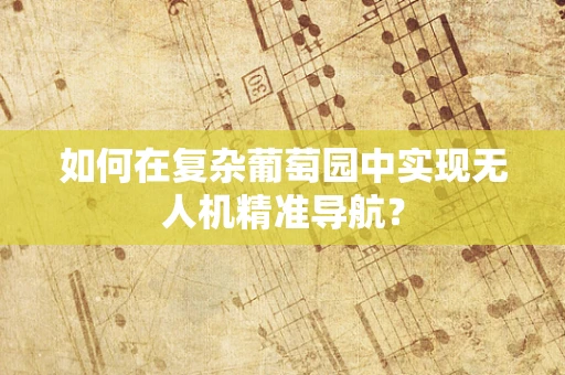 如何在复杂葡萄园中实现无人机精准导航？