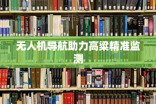 无人机导航助力高粱精准监测
