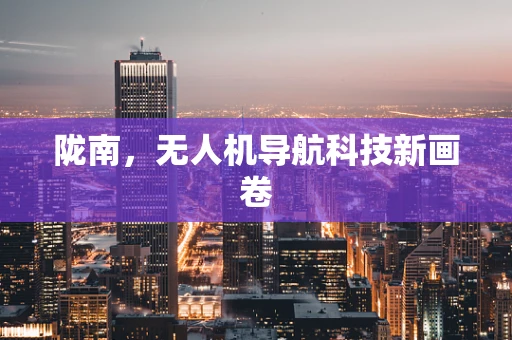 陇南，无人机导航科技新画卷