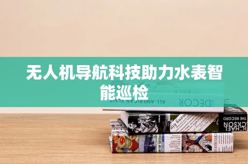 无人机导航科技助力水表智能巡检