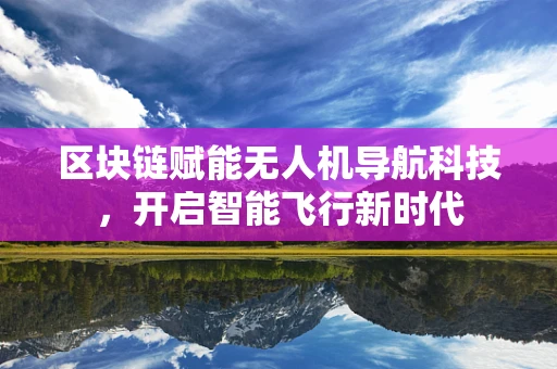 区块链赋能无人机导航科技，开启智能飞行新时代