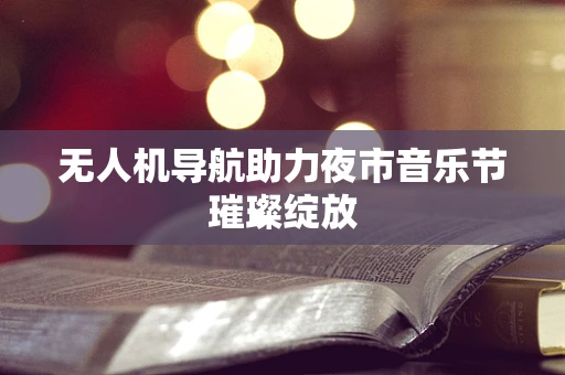 无人机导航助力夜市音乐节璀璨绽放