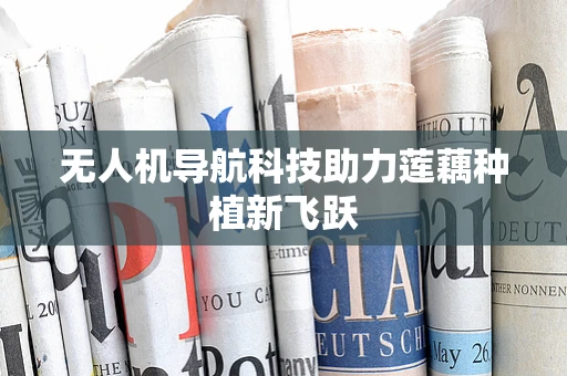无人机导航科技助力莲藕种植新飞跃
