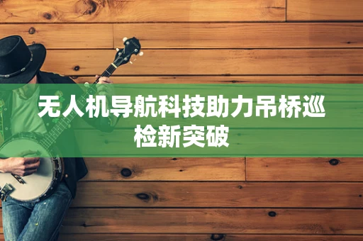 无人机导航科技助力吊桥巡检新突破