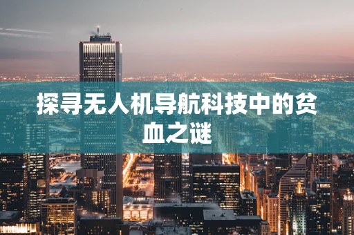 探寻无人机导航科技中的贫血之谜