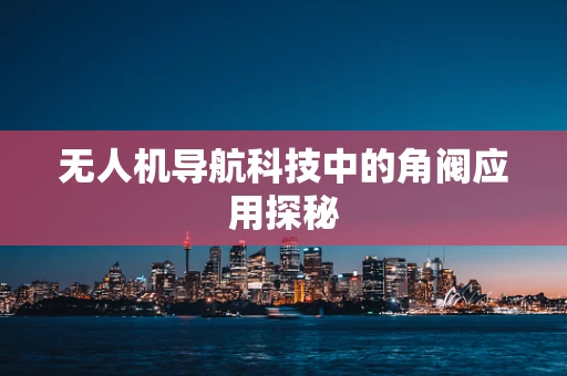 无人机导航科技中的角阀应用探秘