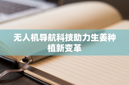 无人机导航科技助力生姜种植新变革