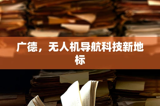 广德，无人机导航科技新地标