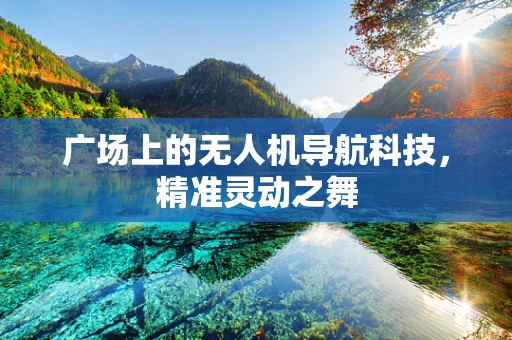 广场上的无人机导航科技，精准灵动之舞