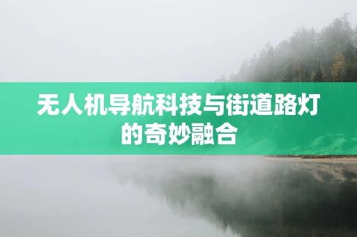 无人机导航科技与街道路灯的奇妙融合