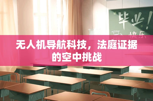 无人机导航科技，法庭证据的空中挑战