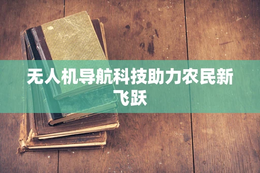 无人机导航科技助力农民新飞跃
