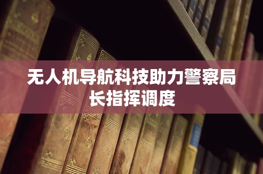 无人机导航科技助力警察局长指挥调度