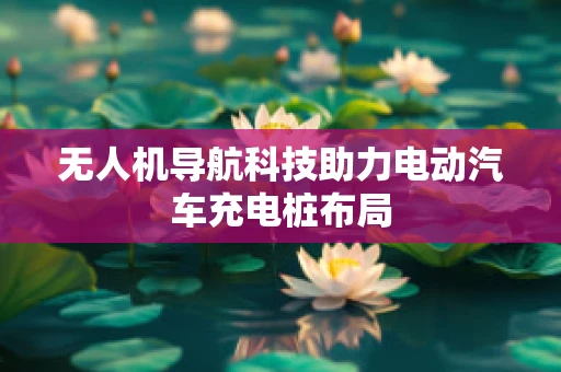 无人机导航科技助力电动汽车充电桩布局