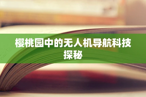 樱桃园中的无人机导航科技探秘
