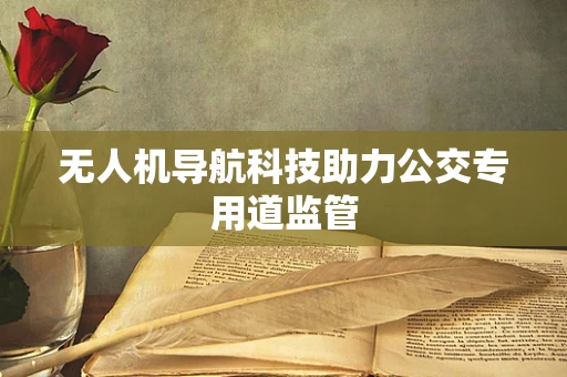 无人机导航科技助力公交专用道监管