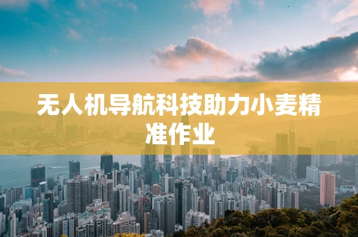 无人机导航科技助力小麦精准作业 无人机导航科技助力小麦精准作业