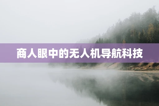 商人眼中的无人机导航科技 商人眼中的无人机导航科技
