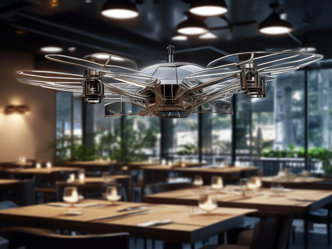 无人机导航科技,点亮餐厅吊灯新可能