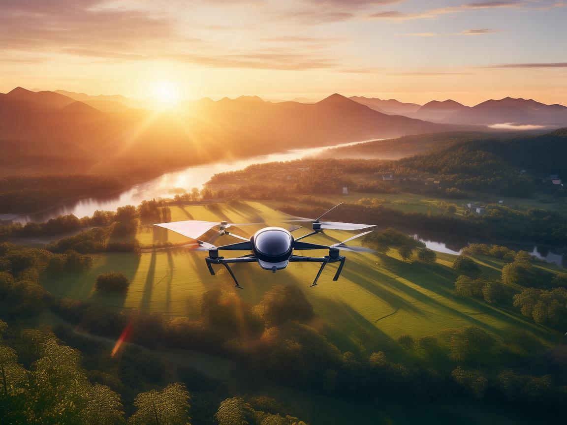 晨光下的无人机导航之旅 晨光下的无人机导航之旅