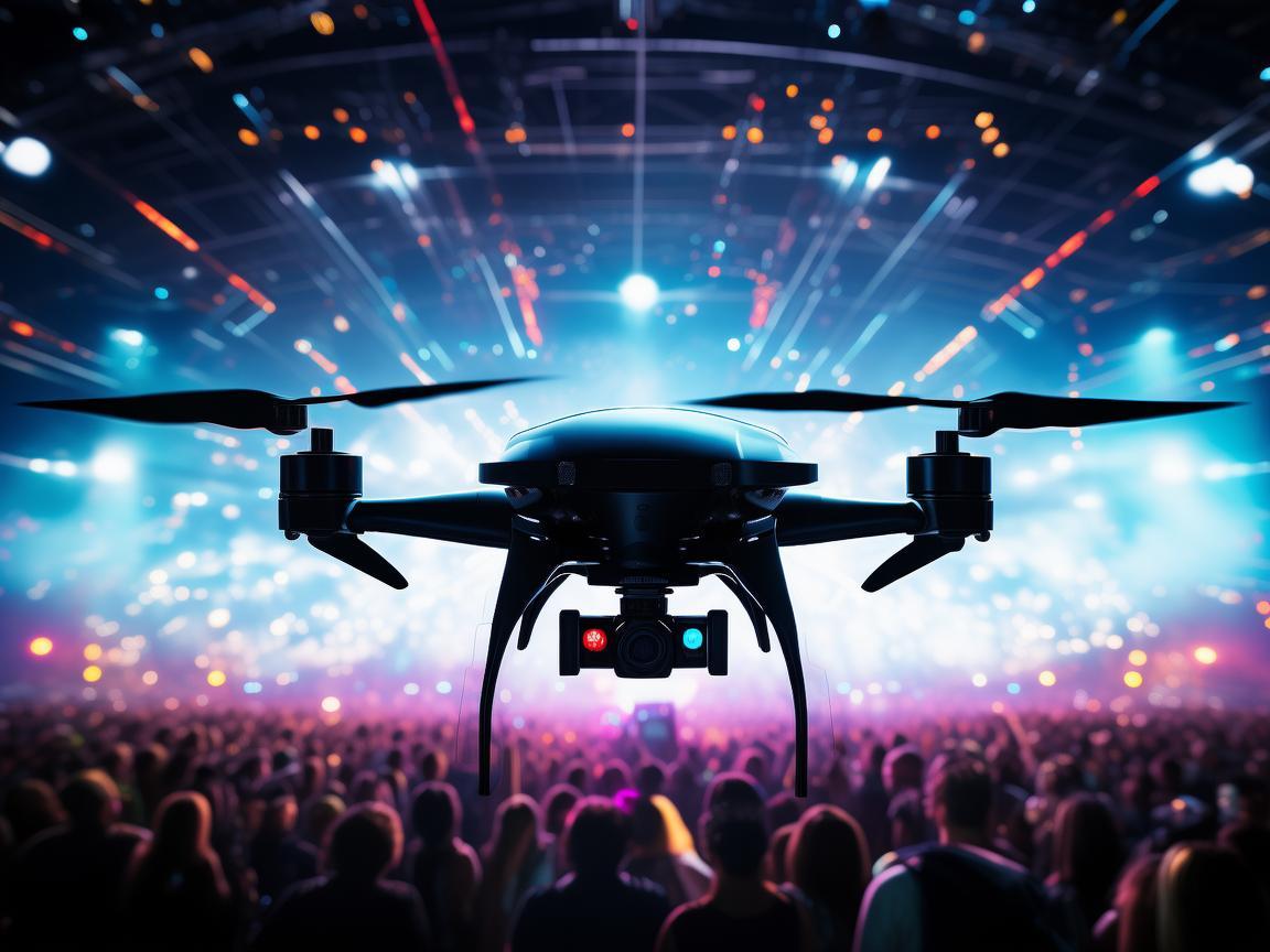无人机导航科技，为歌迷打造专属视听盛宴