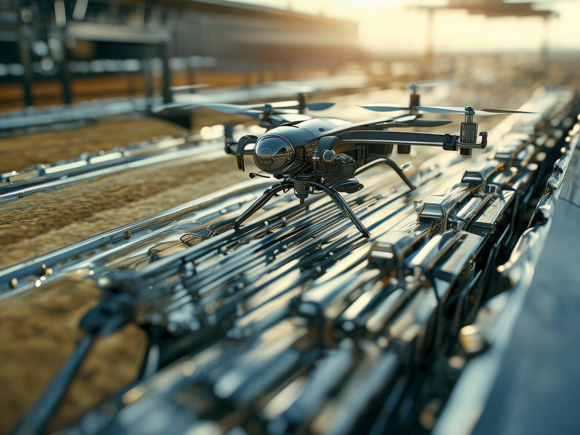 无人机导航科技助力烘干机精准作业